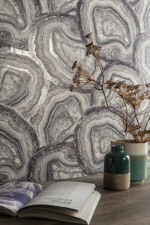 Arthouse Minerals behang Amesthyst & Grey 904000