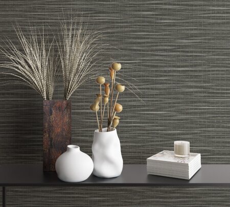 Noordwand Botanica 33320 Zwart - Grijs - Metallic
