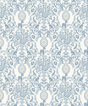 Dutch Wallcoverings Little Kids JS3304 blauw - wit