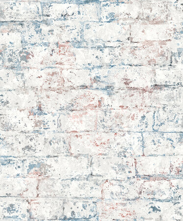 Dutch Wallcoverings Loft M529-01 Wit - blauw