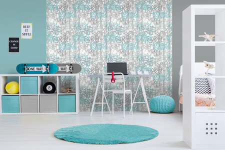 Dutch Wallcoverings Pop M479-09 blauw