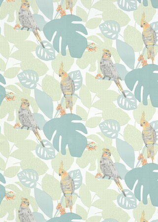 Tropical bird Behang