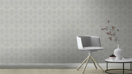 Zilver behang 529708