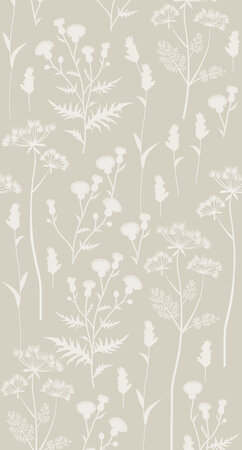 Esta Home Vintage Flowers beige 159217 (*Gratis Lijm Actie) - Beige