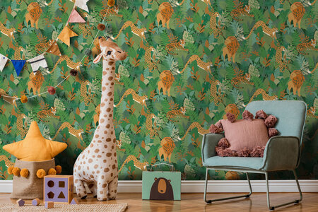 Dutch Wallcoverings Dream Catcher Animal Kingdom Groen 13071