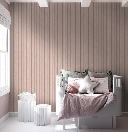 Dutch Wallcoverings Dream Catcher Houten Panelen Roze 13301