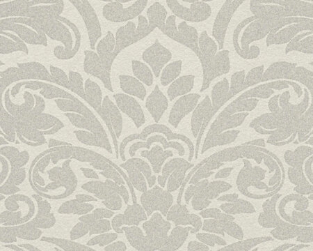 AS Creation AP Finest - 30545-1 - 305451 Zilver (Glasparels) - Zilver / Grijs / Creme