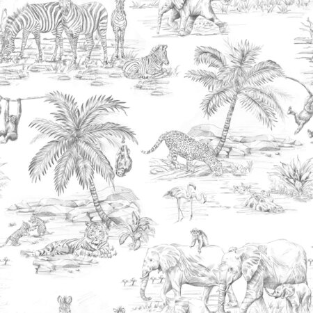 Esta Home To the Moon and Back Zwart Wit 139299 (*Gratis Lijm Actie) - Zwart Wit