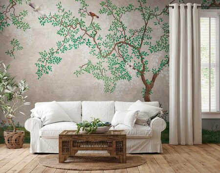 AS Creation The Wall Groen - 38233-1 - 382331 - Groen / Bruin