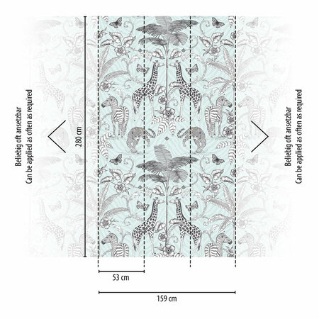AS Creation The Wall Travel Styles Zwart - 39205-1 / 392051