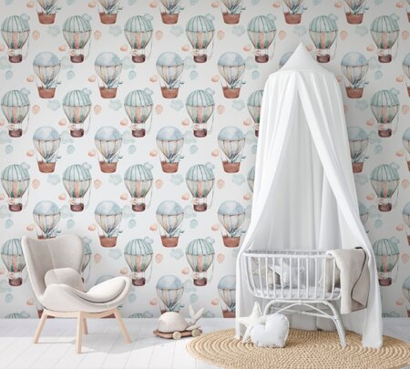 Noordwand Kids Walls Little Adventures 45865 Wit - Groen - Blauw - Bruin