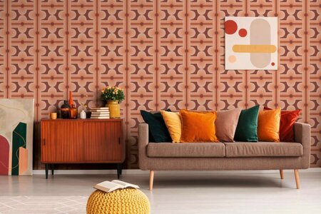 AS Creation Retro Chic - 39533-2 / 395332 Rood - Oranje