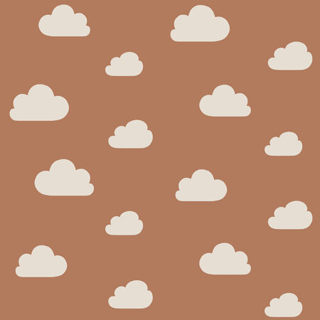 Esta Home Wolken 139398 (*Gratis Lijm) Terracotta