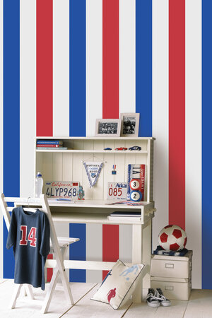 Esta Home Strepen 115875 (*Gratis Lijm) Rood Blauw