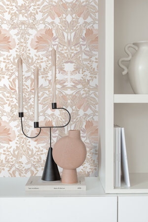 Esta Home Bloemen 139613 (*Gratis Lijm) Beige