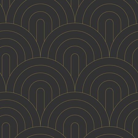 Esta Home Art Deco 139742 (*Gratis Lijm) Zwart Goud