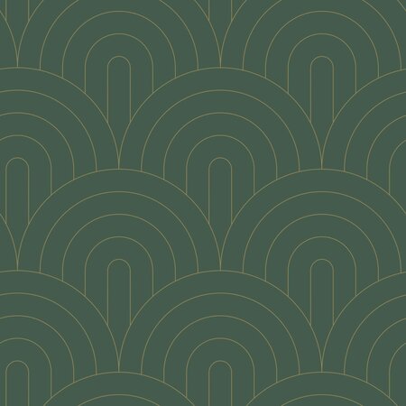 Esta Home Art Deco 139744 (*Gratis Lijm) Groen Goud