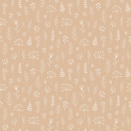 Esta Home Bloemen 139753 (*Gratis Lijm) Beige