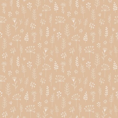 Esta Home Bloemen 139753 (*Gratis Lijm) Beige