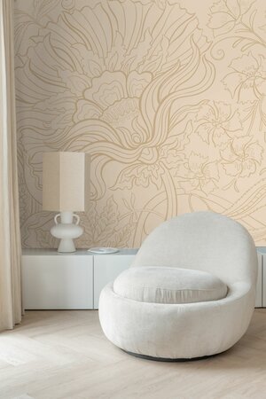 Esta Home Bloom Beige 159411 (*Gratis Lijm Actie)