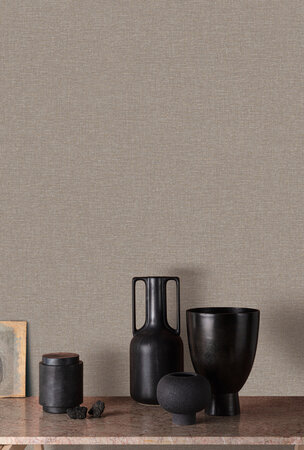 Dutch Wallcoverings Linnen Touch LT10015 Bruin