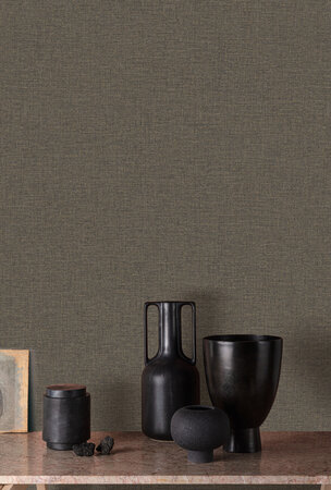 Dutch Wallcoverings Linnen Touch LT10023 Zwart