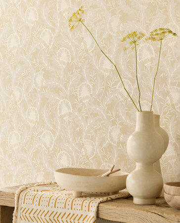 Eijffinger Solange 340210 (*Incl. Gratis Lijm!) Crme / Metallic