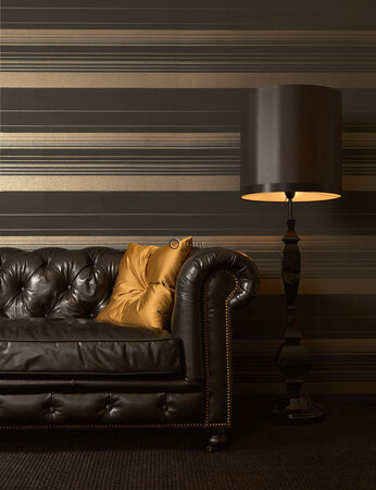 Origin Wallcoverings Beaumont (Met Gratis Lijm!) 346227 - Zwart / Geel