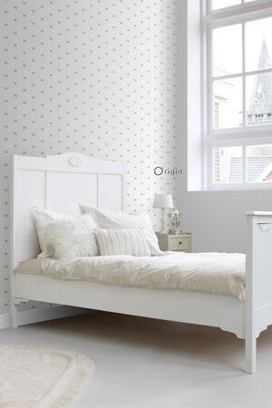 Origin Wallcoverings Precious (Met Gratis Lijm!) 347678 - Wit / Goud