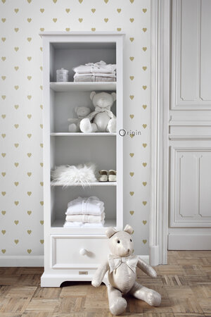 Origin Wallcoverings Precious (Met Gratis Lijm!) 347679 - Wit / Goud