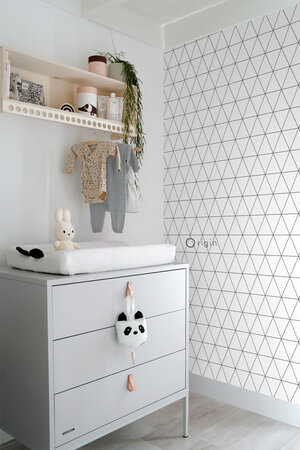 Origin Wallcoverings Precious (Met Gratis Lijm!) 347683 - Zwart / Wit
