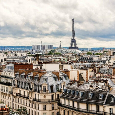 Esta #FAB Paris cityview vlies photowallXL 158810 - Oranje