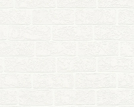 AS Creation Woodn Stone 2 35981-1 Steenstructuur behang - wit off white