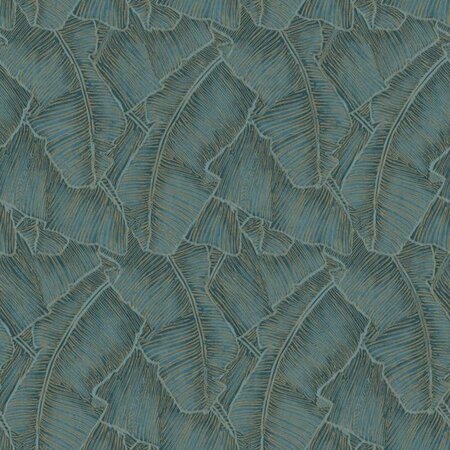 Casadeco Cuba CBBA84326438 (met Gratis Lijm!) - Blauw