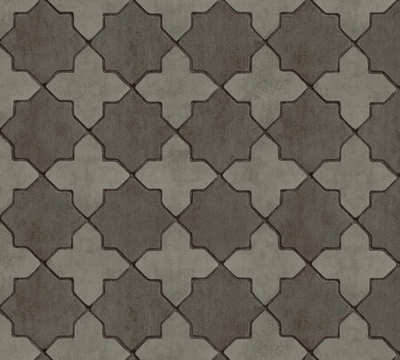 AS Creation New Walls 37421-3 | 374213 - Grijs / Zwart