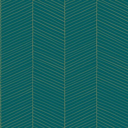 Esta Art Deco 139200 (*Gratis Lijm Actie) - Groen - Goud - Blauw