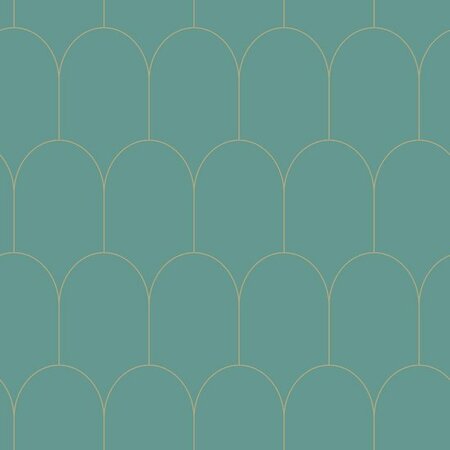 Esta Art Deco 139204 (*Gratis Lijm Actie) - Groen - Goud - Blauw
