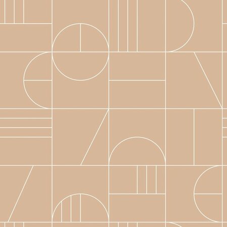 Esta Art Deco 139208 (*Gratis Lijm Actie) - Terracotta - Roze - Oranje