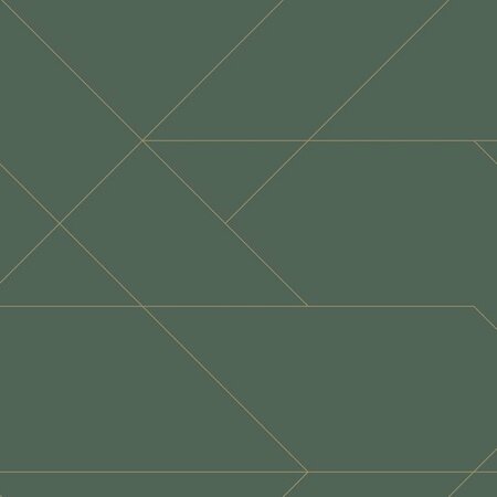 Esta Art Deco 139212 (*Gratis Lijm Actie) - Groen - Goud