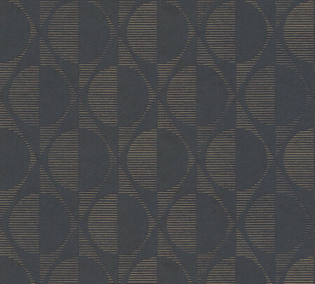 AS Creation Pop Style 37478-1 - 374781 - Zwart / Goud