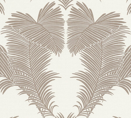 AS Creation Trendwall 2 -  37959-2 - 379592 Wit Palmblad / Zilver