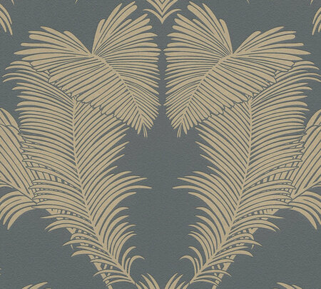 AS Creation Trendwall 2 -  37959-3 - 379593 Goud Palmblad / Goud / Grijs