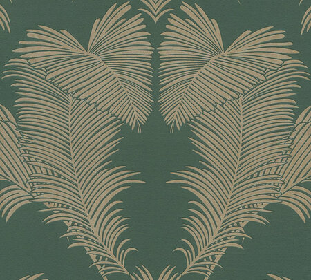 AS Creation Trendwall 2 -  37959-5 - 379595 Groen Palmblad / Goud