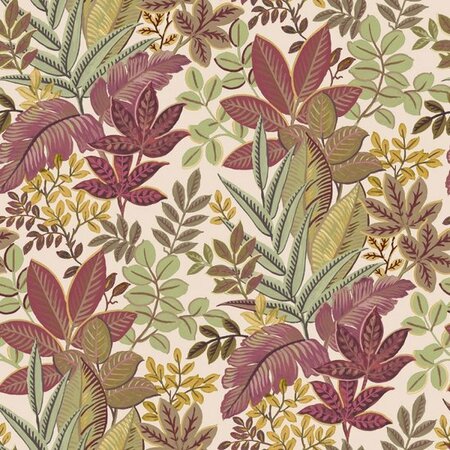 Noordwand Flora 18508 Rood - Groen - Metallic