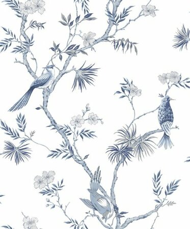 Noordwand Secret Garden G78489 Blauw - Wit