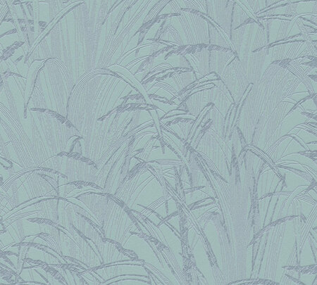 AS Creation #Hygge 38600-4 - 386004 Metallic Bloemrijk - Blauw / Metallic