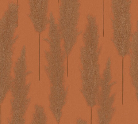 AS Creation #Hygge 38631-5 / 386315 Metallic Bloemrijk - Oranje