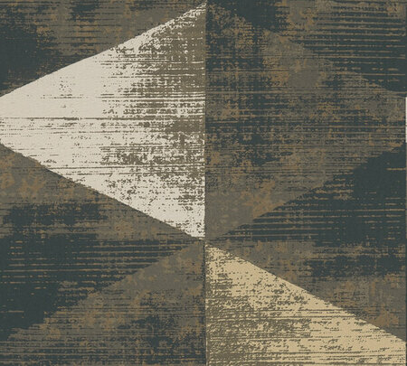 AS Creation Geo Effect 38353-2 - 383532 - Grijs / Bruin