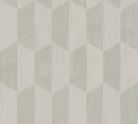 AS Creation Geo Effect 38592-2 - 385922 - Beige / Zilver
