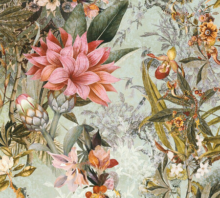 AS Creation Dream Flowery 38177-1 - 381771 - Multicolour / Groen